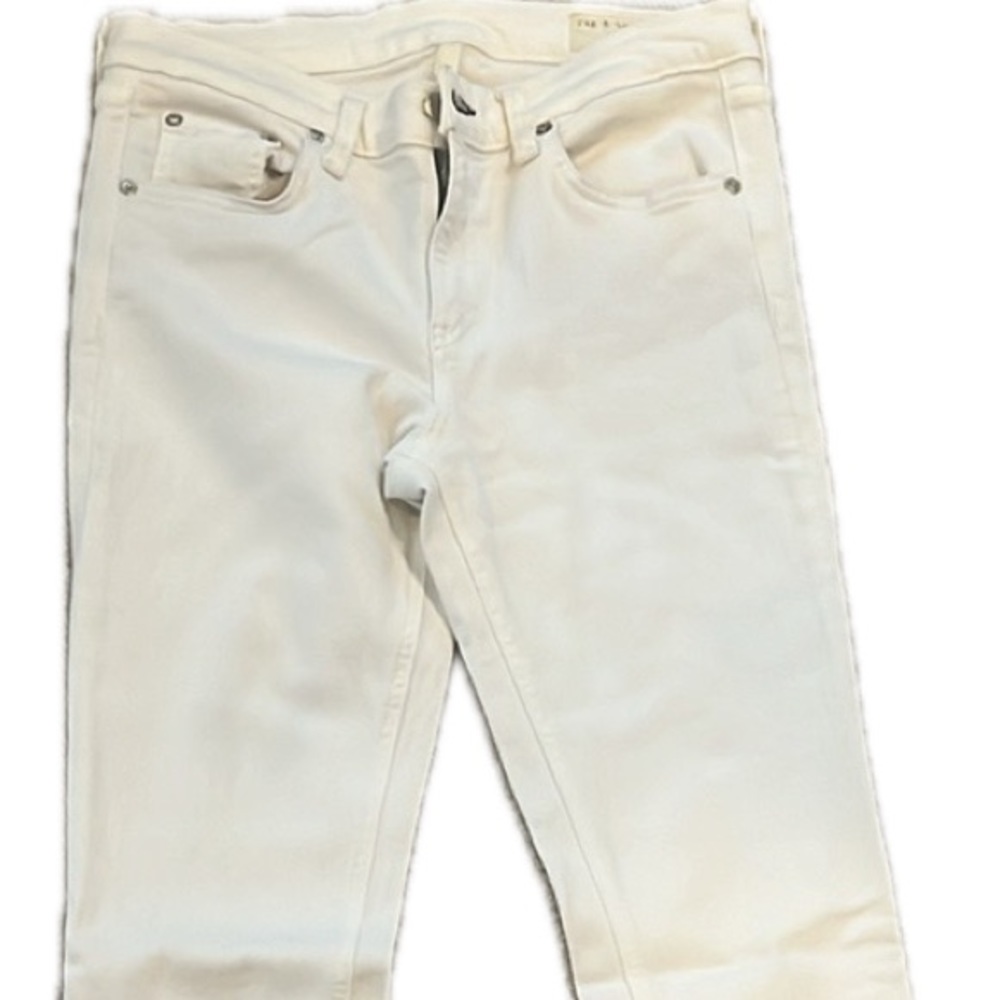 RAG & BONE SKINNY WHITE JEANS